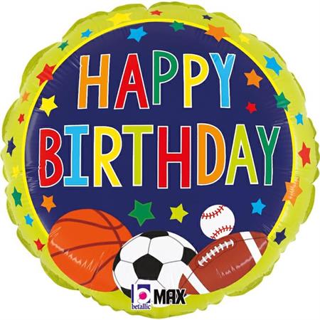 Folija balon krug – Happy Birthday lopte