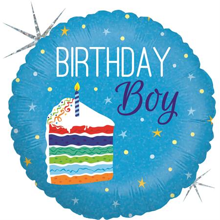 Folija balon krug – Birthday Boy torta