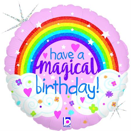 Folija balon krug – Have a Magical Birthday duga