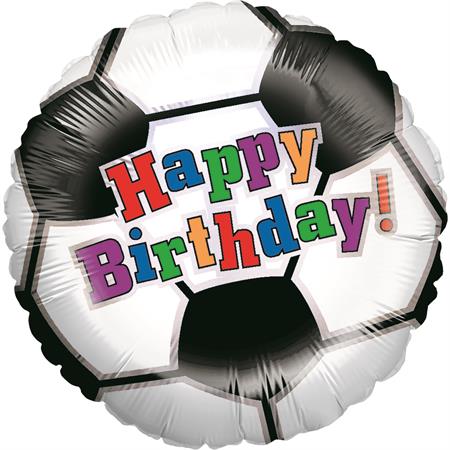 Folija balon krug – Happy Birthday fudbalska lopta