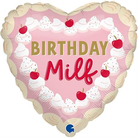 Folija balon srce – Birthday Milf šlag i trešnje