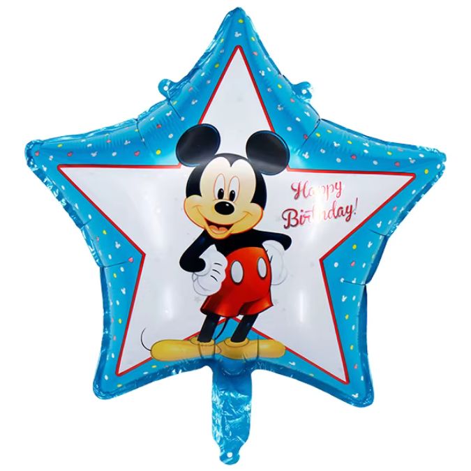Folija balon zvijezda – Happy Birthday Mickey Mouse