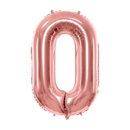 Folija baloni u obliku broja - rose gold