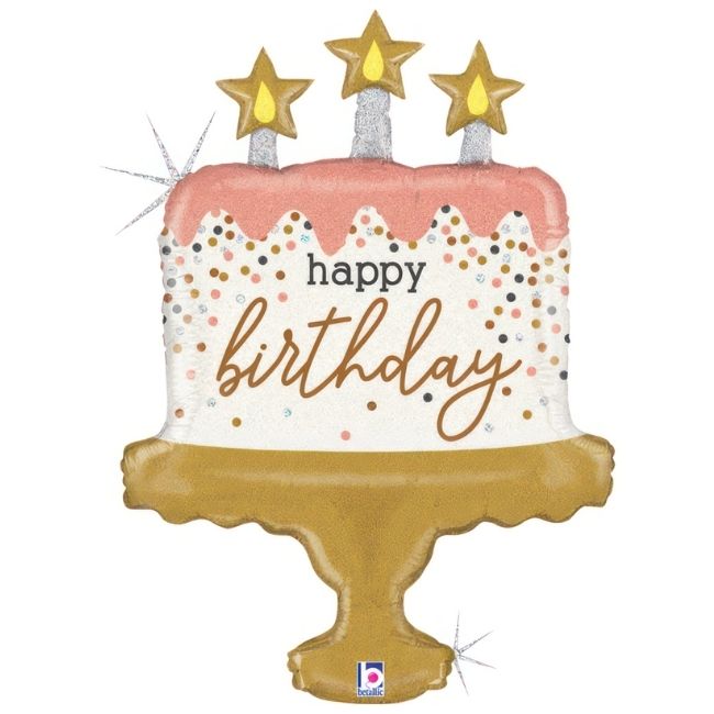Folija baloni u obliku – Torta Happy Birthday