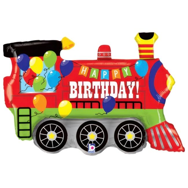 Folija baloni u obliku – Vozić Happy Birthday
