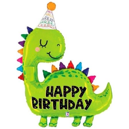 Folija baloni u obliku - Dinosaurus Happy Birthday
