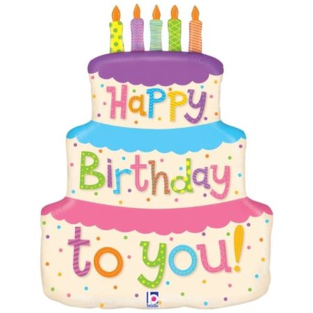 Folija baloni u obliku - Torta Happy Birthday to You
