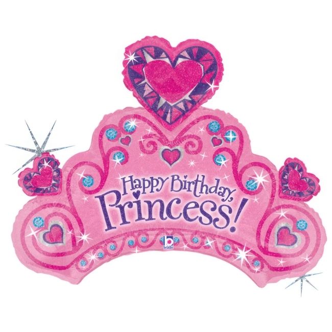 Folija baloni u obliku – Tijara Happy Birthday Princess