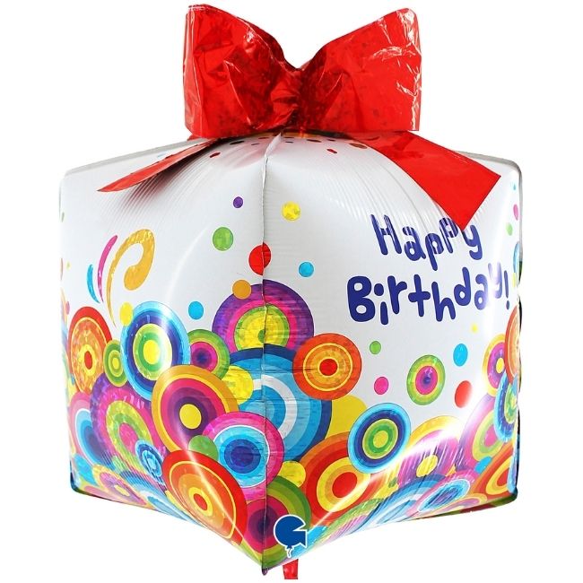 Folija baloni u obliku – Happy Birthday Poklon 4D
