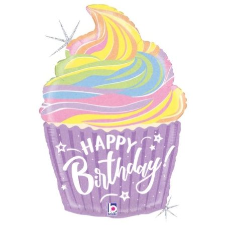 Folija baloni u obliku - Mafin Happy Birthday