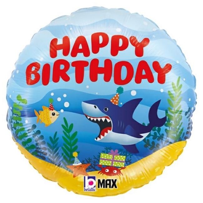 Folija balon krug – Happy Birthday morski svijet