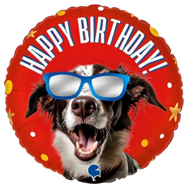 Folija balon krug – Happy Birthday veseli pas