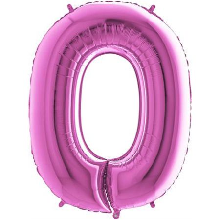 Folija balon u obliku broja - pink
