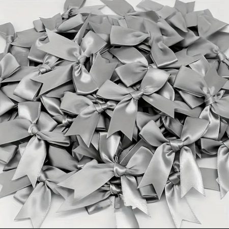 Satenske mašnice - srebrna