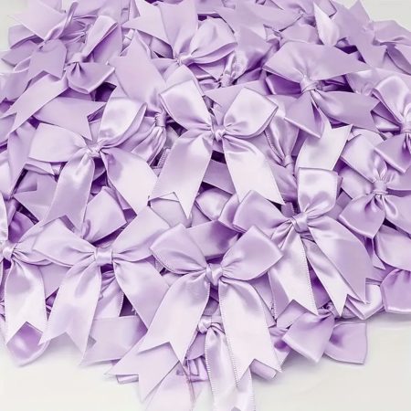 Satenske mašnice - svijetlo ljubičasta