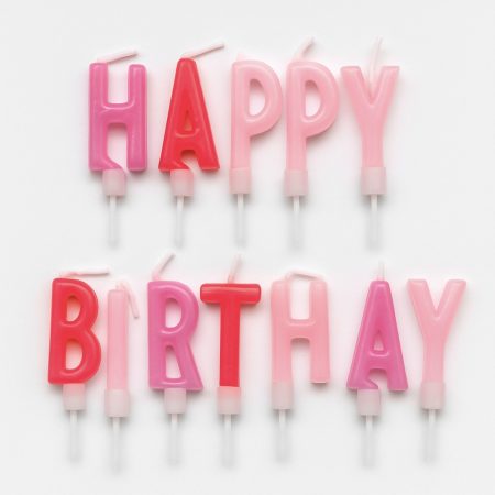 Svjećice slova HAPPY BIRTHDAY