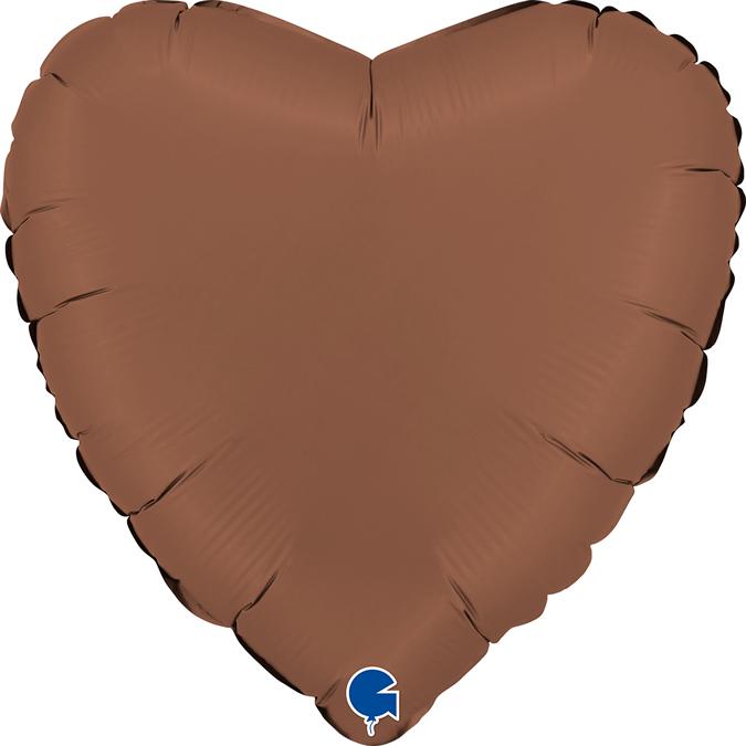 Folija balon srce braon