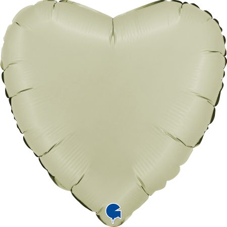 Folija balon srce saten oliva