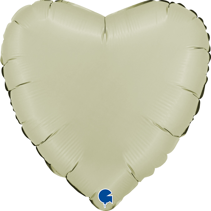 Folija balon srce saten oliva