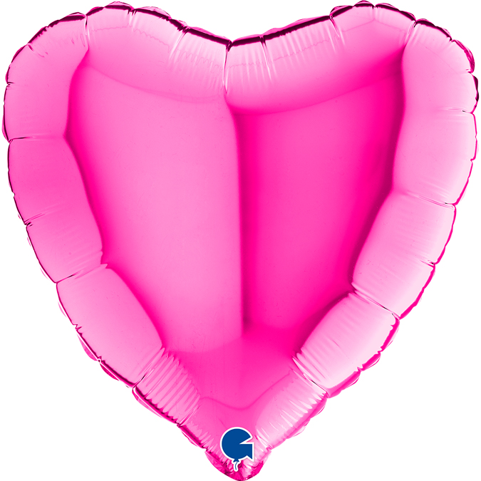 Folija balon srce ciklama