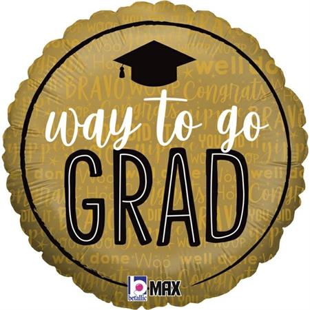 Folija balon krug diplomski - Way to go Grad