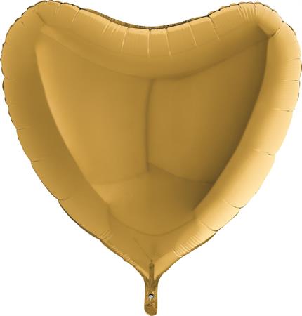 Folija balon srce jumbo zlatno