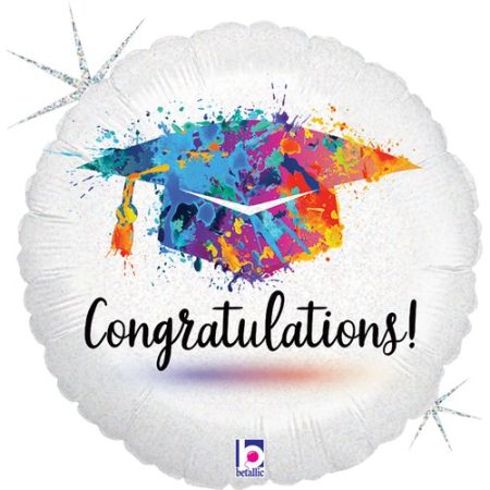 Folija balon krug diplomski - Congratulations!
