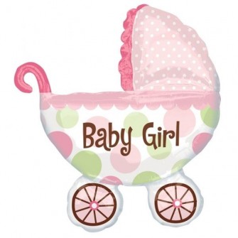 Folija baby balon kolica – Baby Girl