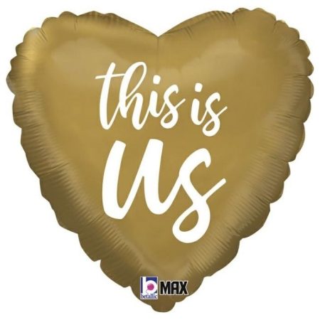 Folija balon srce This is Us zlatni