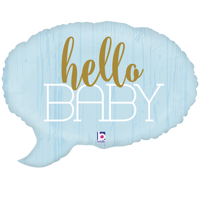 Folija baby balon oblak – Hello Baby plavi