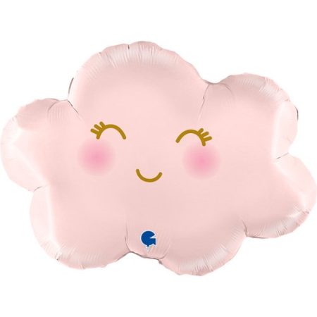 Folija baby balon Oblak smješko rozi