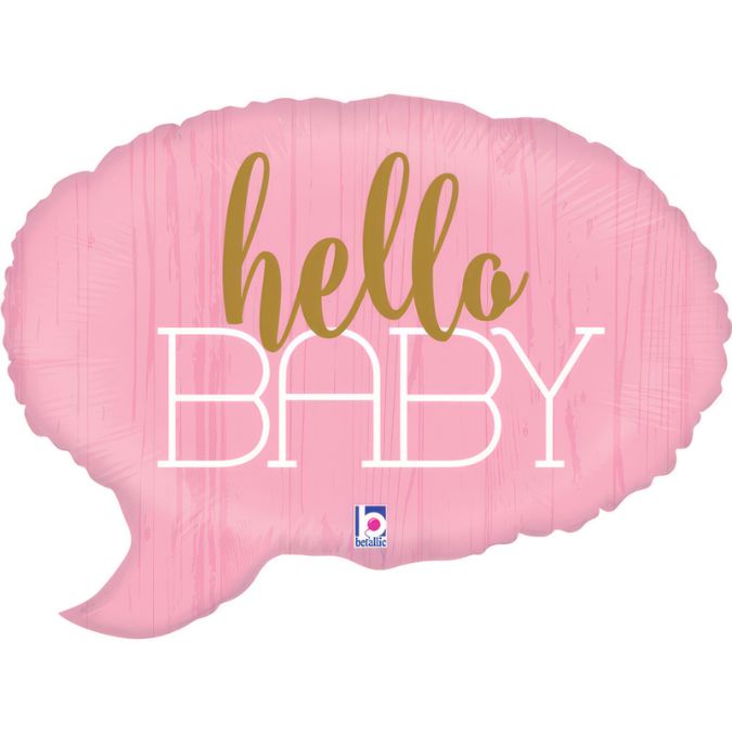 Folija baby balon oblak – Hello Baby rozi