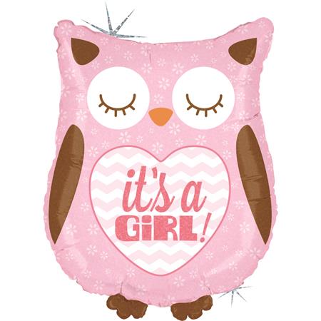 Folija baby balon sova – It’s a Girl