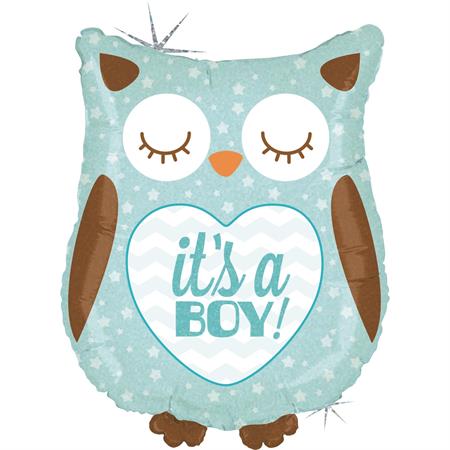 Folija baby balon sova - It's a Boy