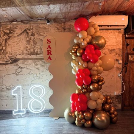 Balonska dekoracija za 18. rođendan