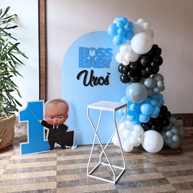 Balonska dekoracija za 1. rođendan