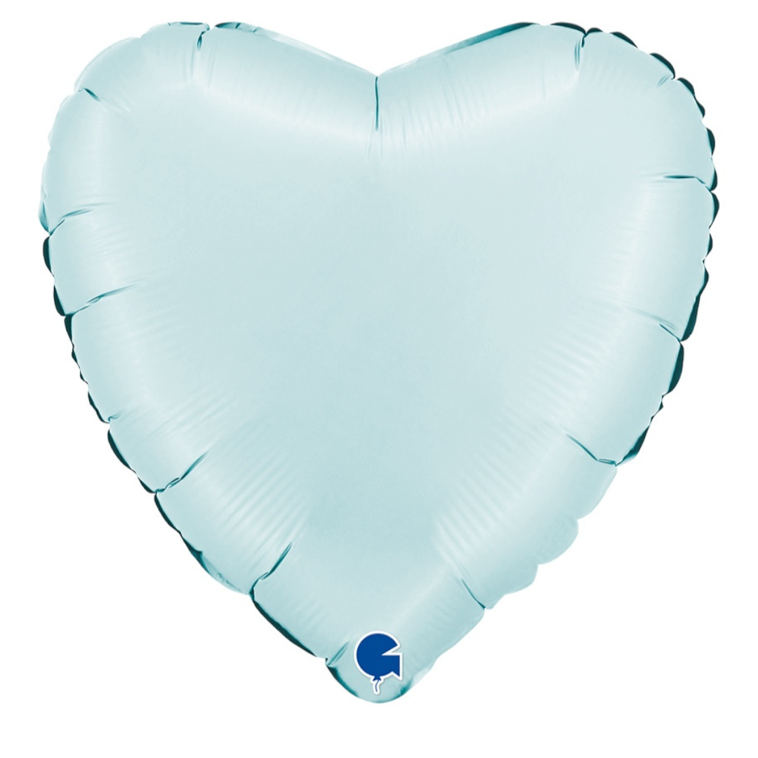Folija balon srce saten plavo
