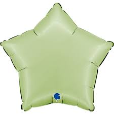 Folija balon zvijezda - pastel zelena