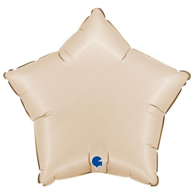 Folija balon zvijezda – saten krem