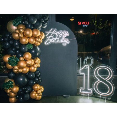 Balloon decoration for 18th birthday