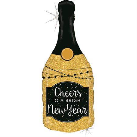 Folija balon flaša Cheers to a Bright New Year