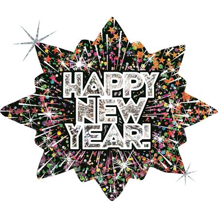 Folija balon Happy New Year