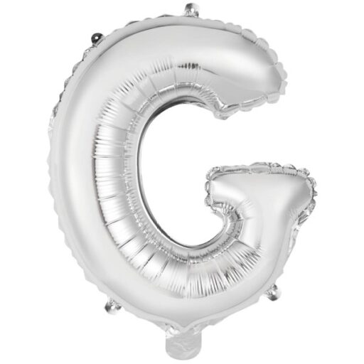 Folija balon slovo G srebrno