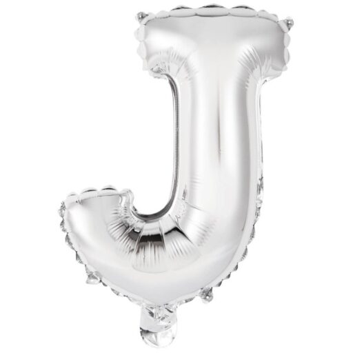 Folija balon slovo J srebrno