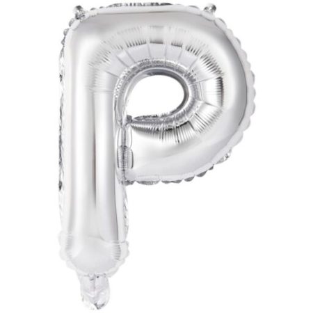 Folija balon slovo P srebrno