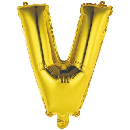 Folija balon slovo V zlatno
