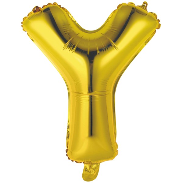 Folija balon slovo Y zlatno