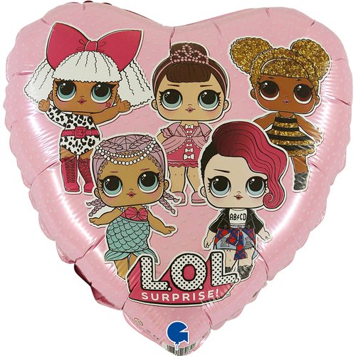 Folija balon crtani junaci – L.O.L. lutke srce