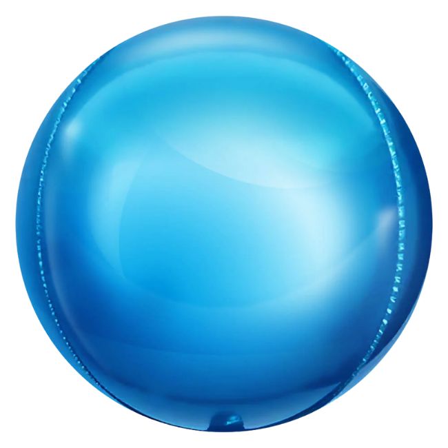 Folija balon lopta metalik plava