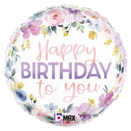 Folija balon krug-Happy Birthday To You